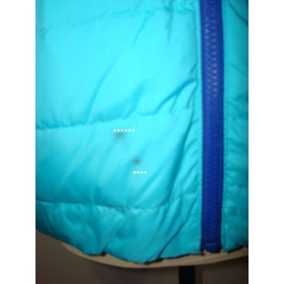 New NWOT J Crew KID Crewcuts Girls XL Reversible Puffer Coat Jacket Blue Aqua - Picture 12 of 16